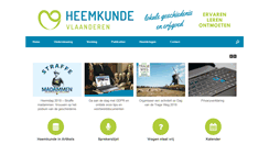 Desktop Screenshot of heemkunde-vlaanderen.be