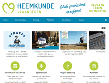 Tablet Screenshot of heemkunde-vlaanderen.be